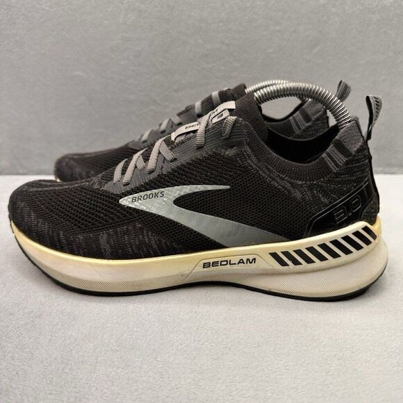 Womens Size 9 (B) Brooks Bedlam 3 Shoes Black Gray Athletic Running Sneakers - Picture 3 of 9